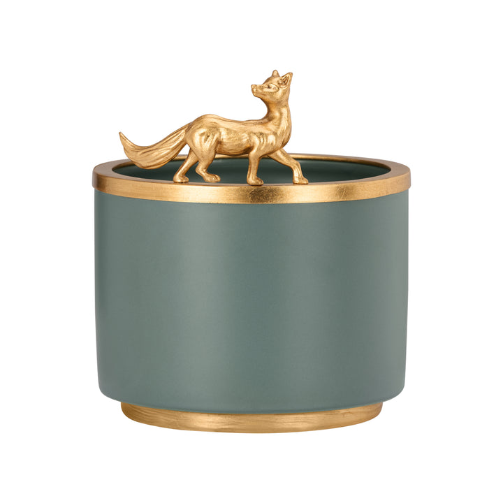Teal/Gold Leaf