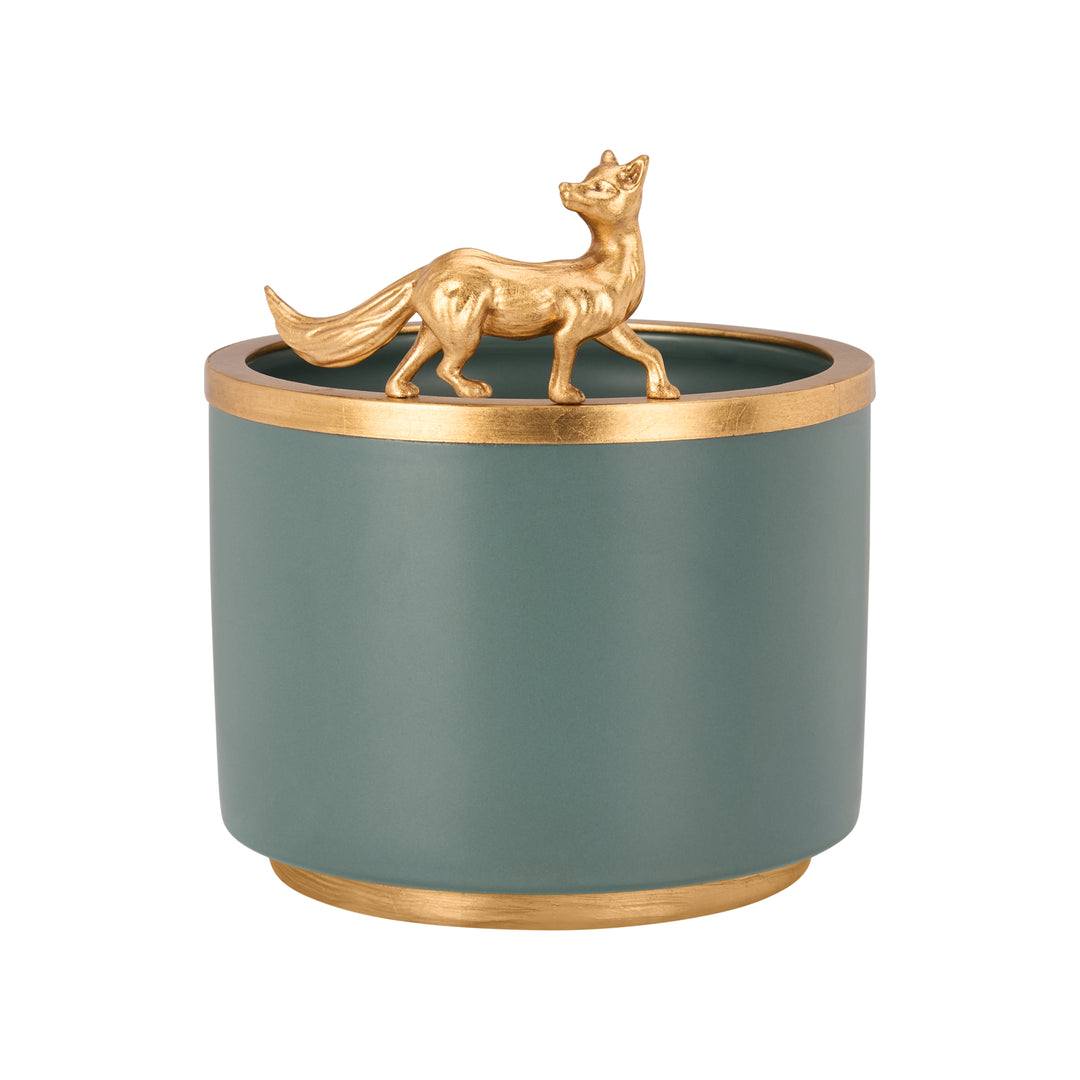 Teal/Gold Leaf