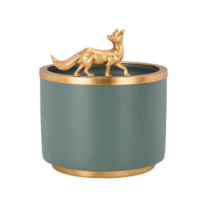 Teal/Gold Leaf