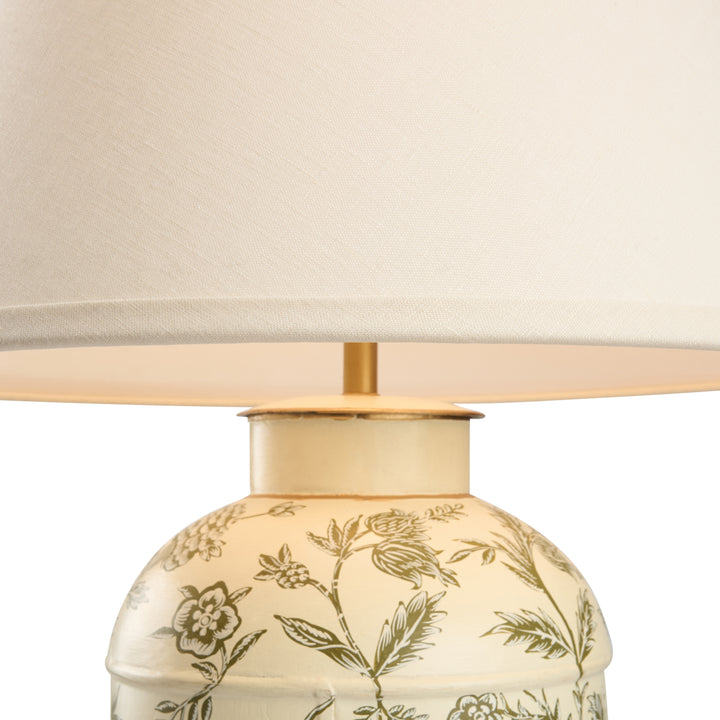 Woodland Toile Tea Caddy Lamp - C11223