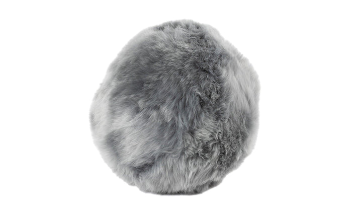 Long Wool Sheepskin Ball Cushion - AmericanHomeFurniture