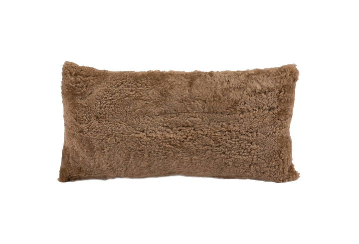 Shortwool Curly Sheepskin Lumbar Cushion - AmericanHomeFurniture