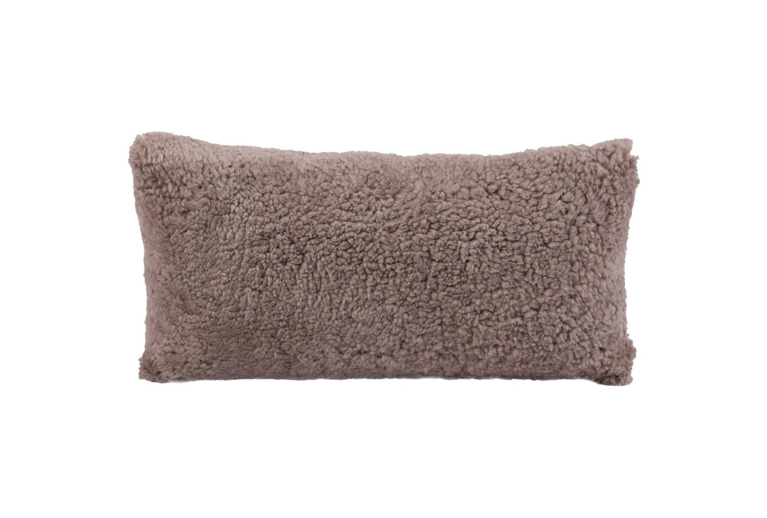 Shortwool Curly Sheepskin Lumbar Cushion - AmericanHomeFurniture
