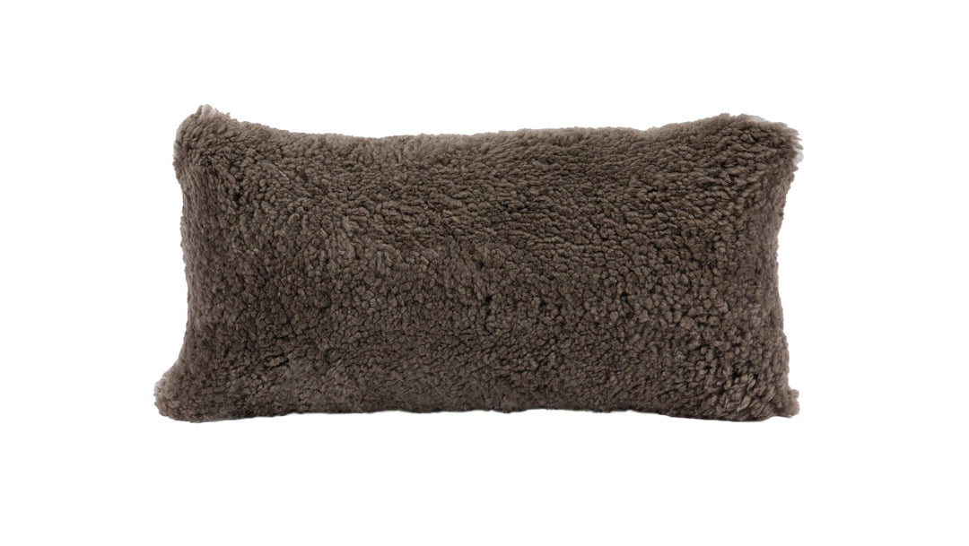 Shortwool Curly Sheepskin Lumbar Cushion - AmericanHomeFurniture
