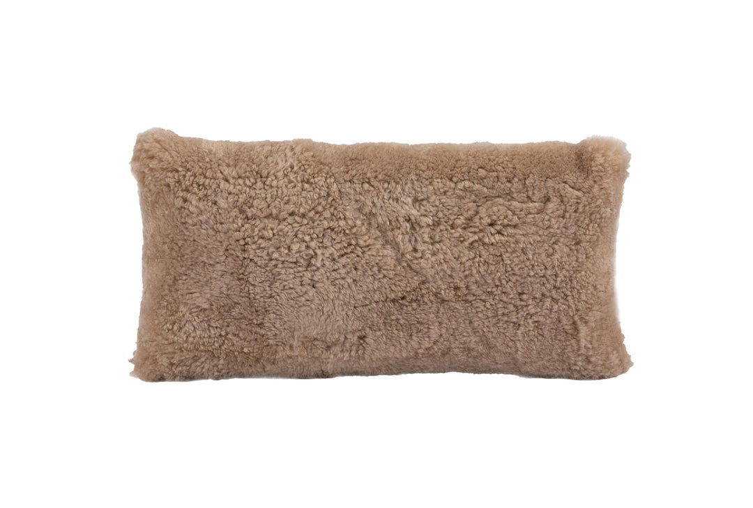 Shortwool Curly Sheepskin Lumbar Cushion - AmericanHomeFurniture
