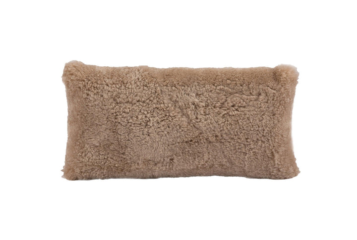Shortwool Curly Sheepskin Lumbar Cushion - AmericanHomeFurniture