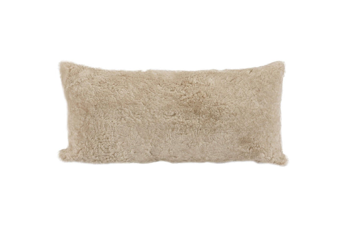 Shortwool Curly Sheepskin Lumbar Cushion - AmericanHomeFurniture