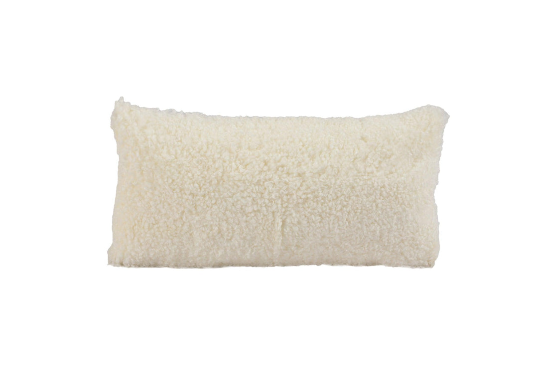 Shortwool Curly Sheepskin Lumbar Cushion - AmericanHomeFurniture