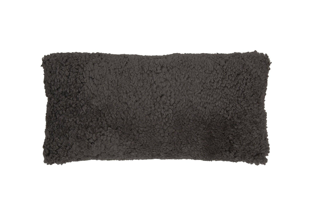 Shortwool Curly Sheepskin Lumbar Cushion - AmericanHomeFurniture