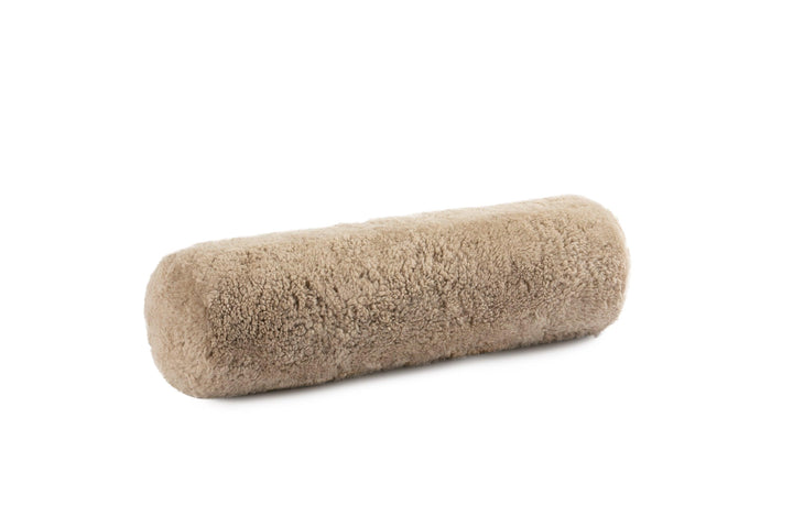 Short Wool Curly Sheepskin Bolster Cushion - AmericanHomeFurniture