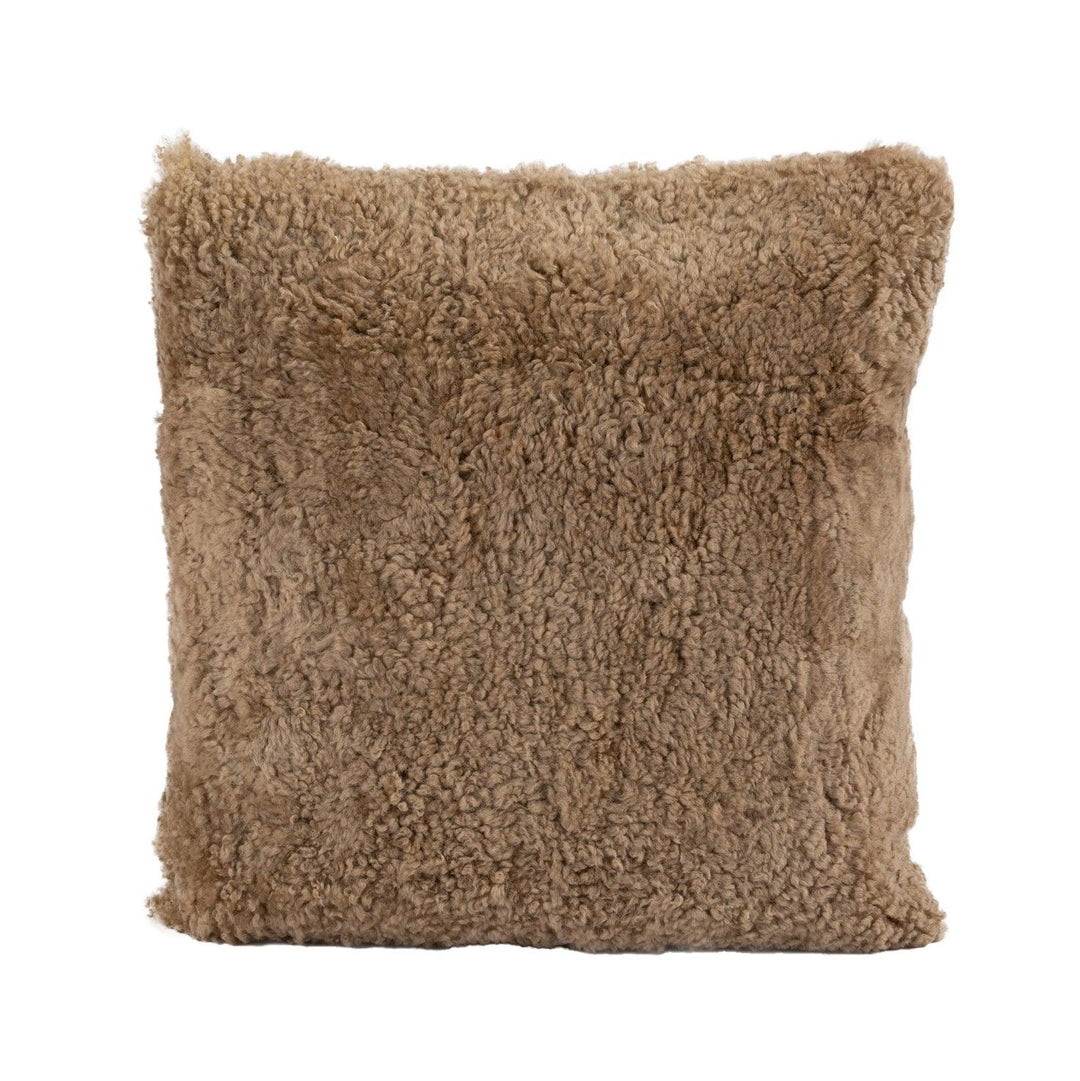 Shortwool Curly Sheepskin Square Cushion - AmericanHomeFurniture