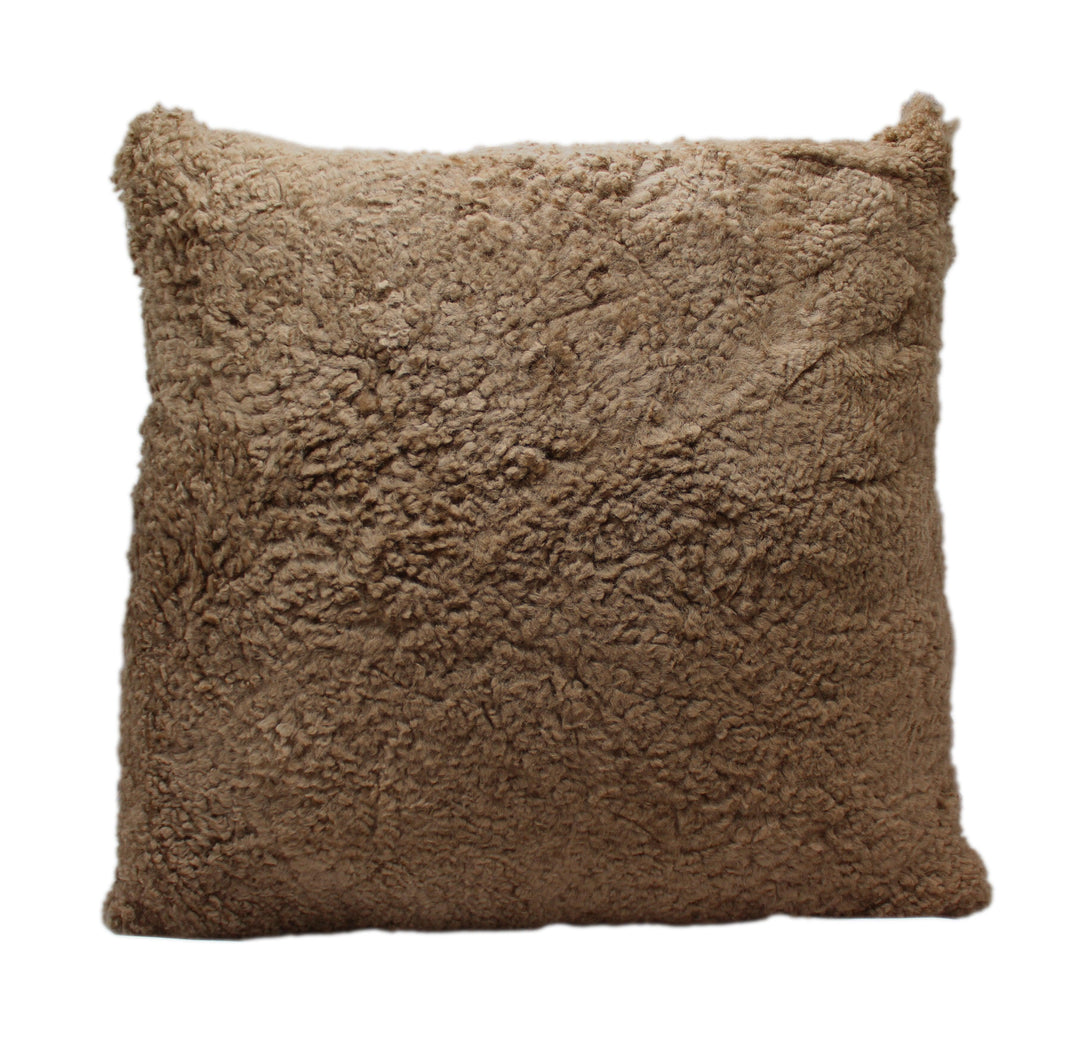 Shortwool Curly Sheepskin Square Cushion - AmericanHomeFurniture