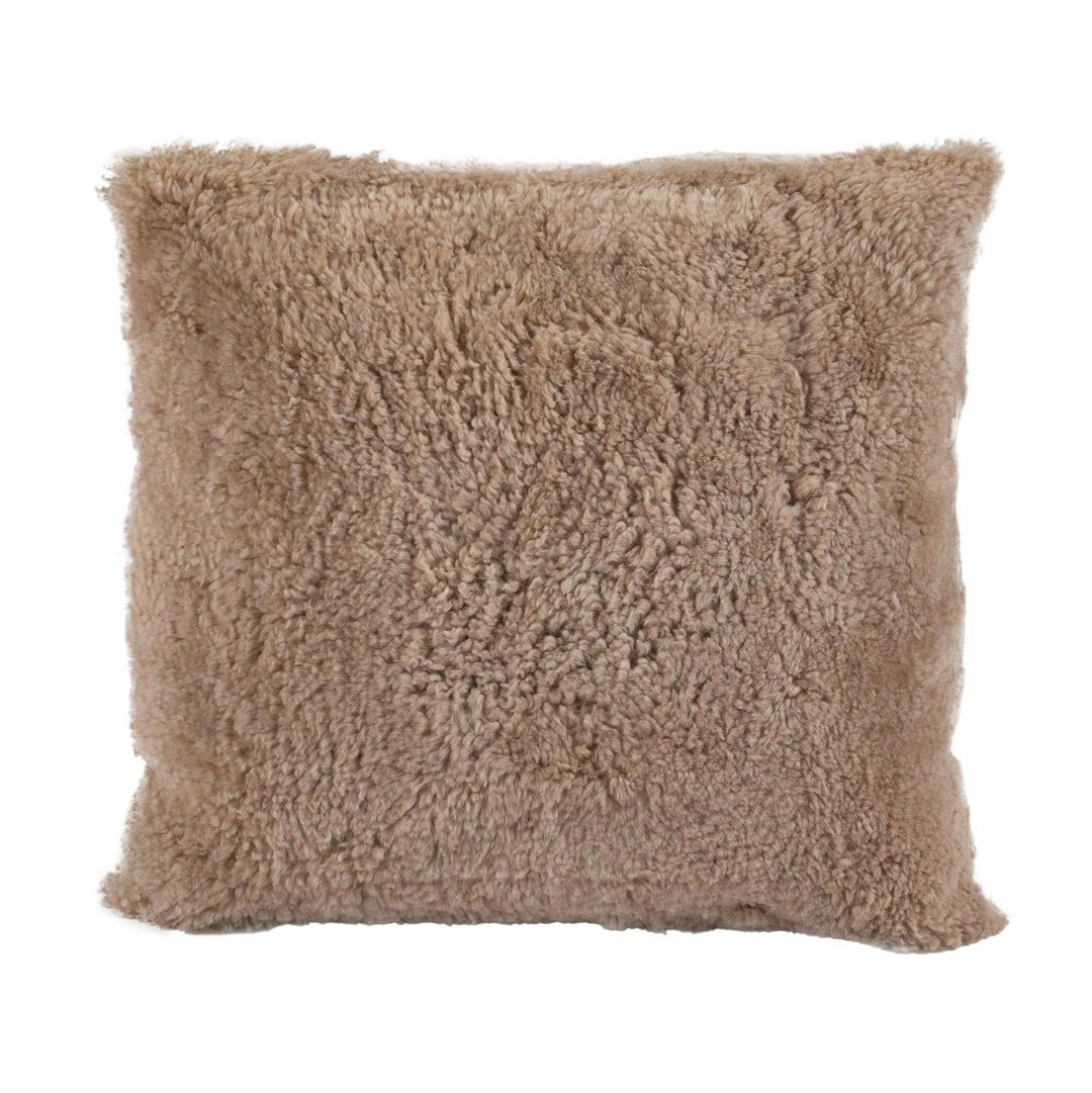 Shortwool Curly Sheepskin Square Cushion - AmericanHomeFurniture
