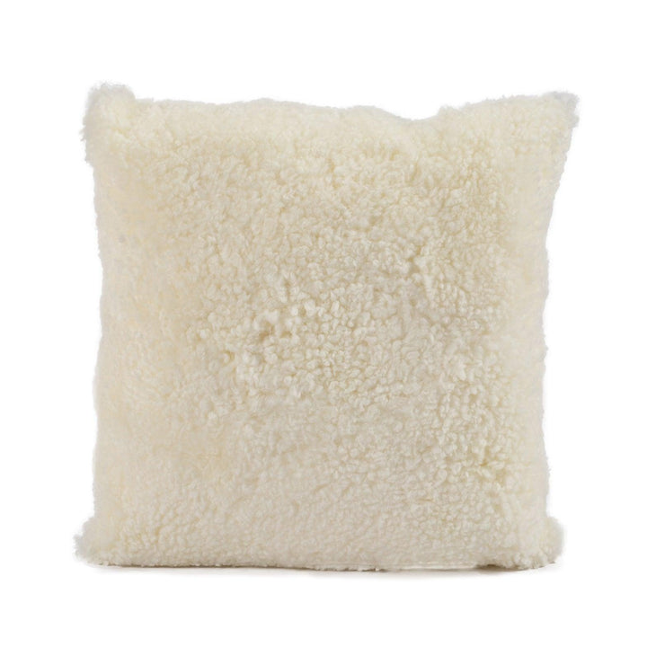 Shortwool Curly Sheepskin Square Cushion - AmericanHomeFurniture