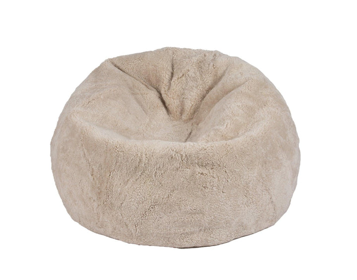 Shorn Curly Sheepskin Beanbag - AmericanHomeFurniture