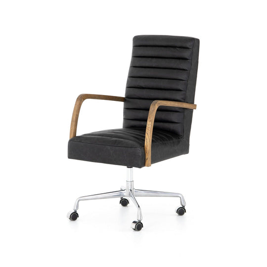 Four Hands - Bryson Channeled Desk Chair - CABT-11521-068 | American Home Furniture