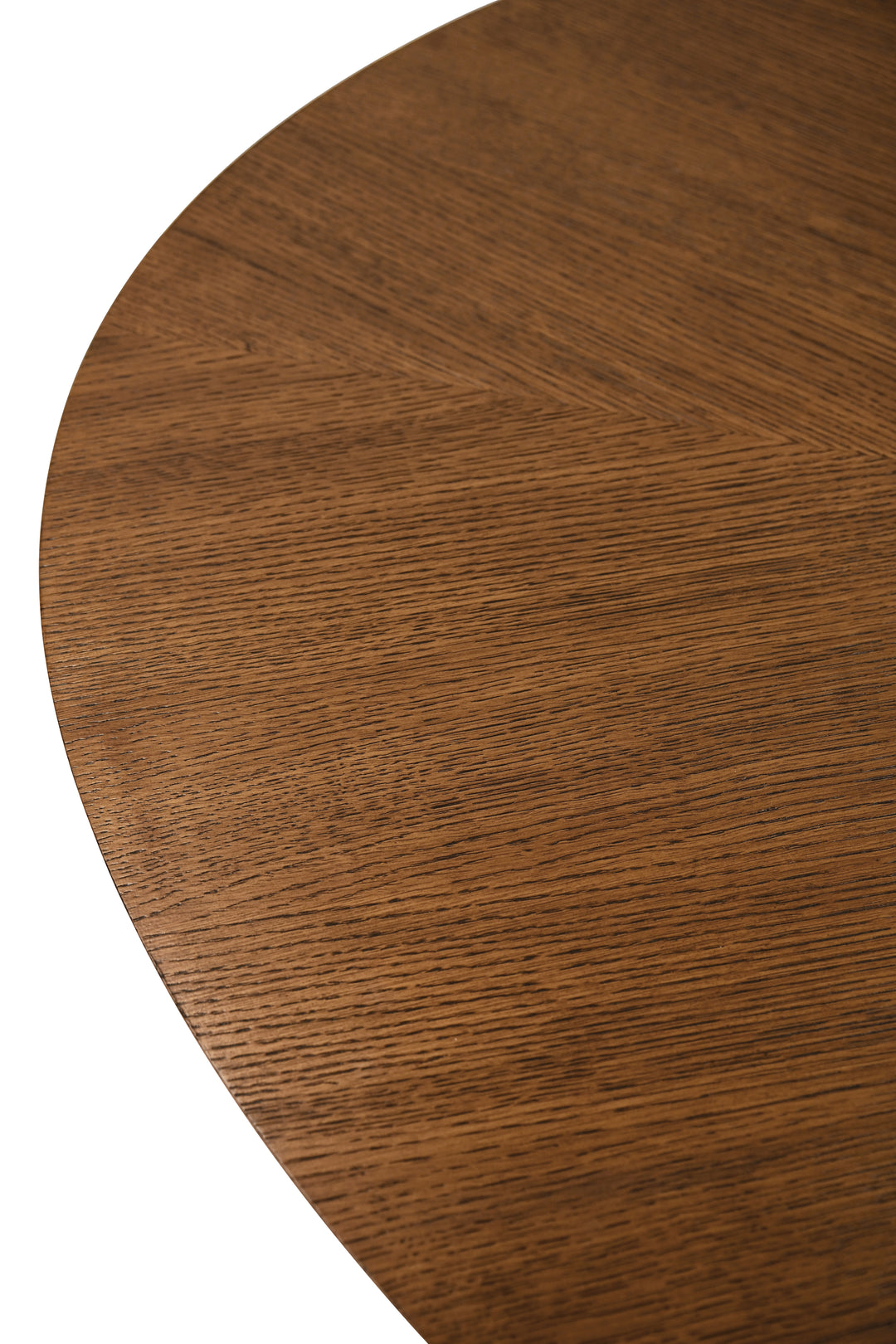 Oval Dining Table With Tiered Base In Provincial Brown Oak - CALLUM OV PBO
