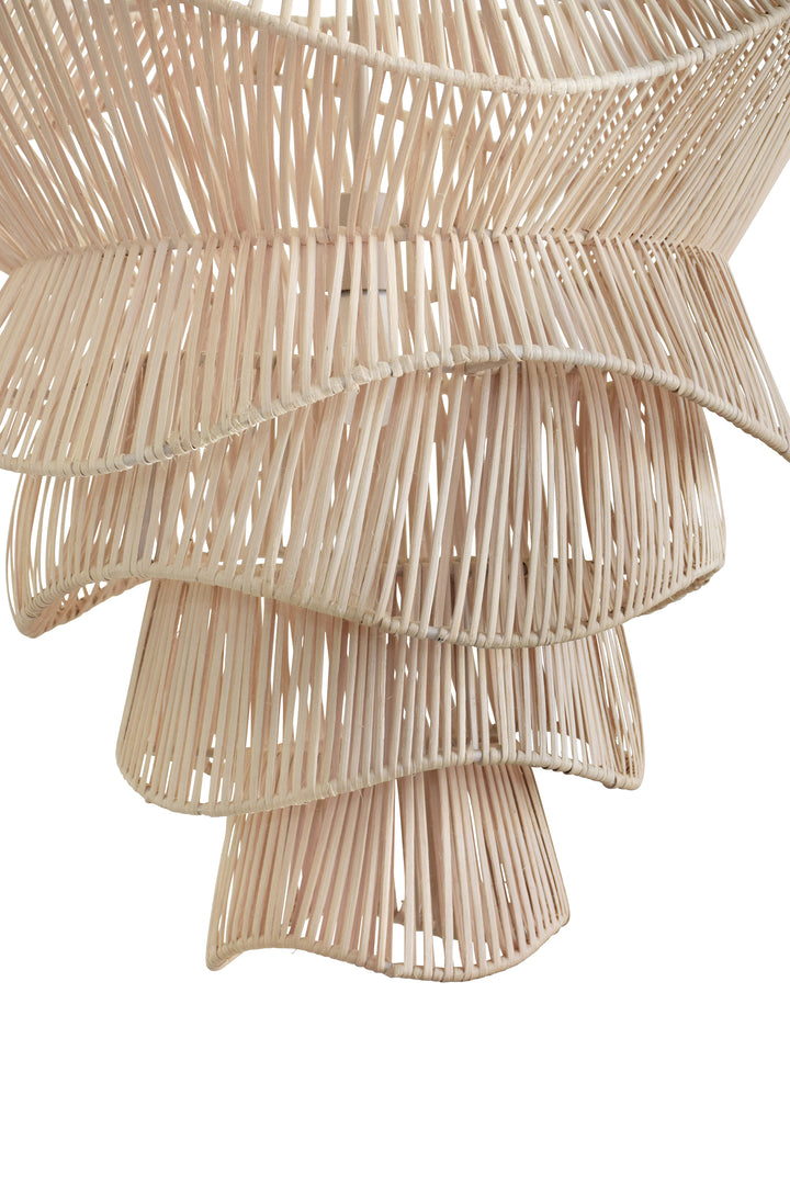 Cream Tole Pagoda Lamp - LMPH7