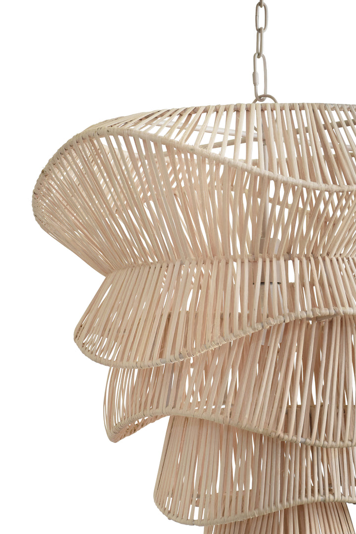 Cream Tole Pagoda Lamp - LMPH7