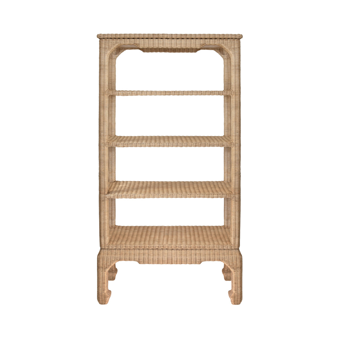 Ming Style Etagere In Woven Rattan - CAVALIER