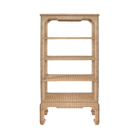 Ming Style Etagere In Woven Rattan - CAVALIER