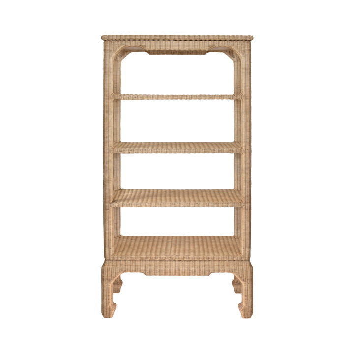 Ming Style Etagere In Woven Rattan - CAVALIER