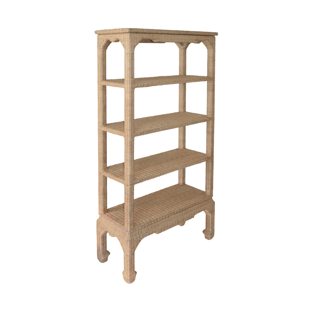 Ming Style Etagere In Woven Rattan - CAVALIER