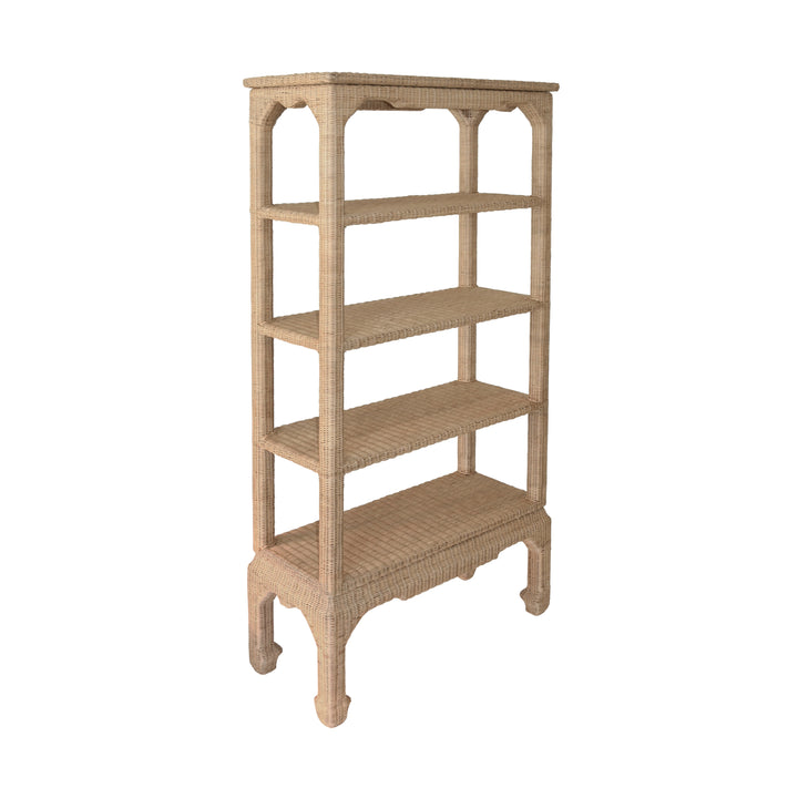 Ming Style Etagere In Woven Rattan - CAVALIER