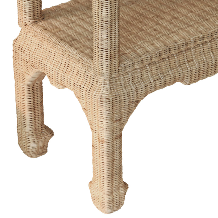 Ming Style Etagere In Woven Rattan - CAVALIER