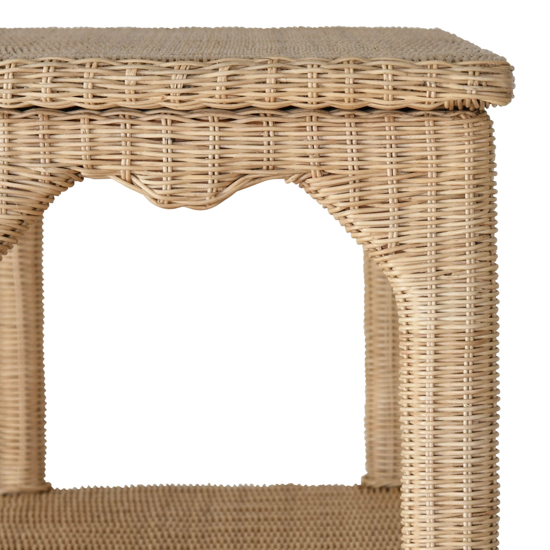 Ming Style Etagere In Woven Rattan - CAVALIER