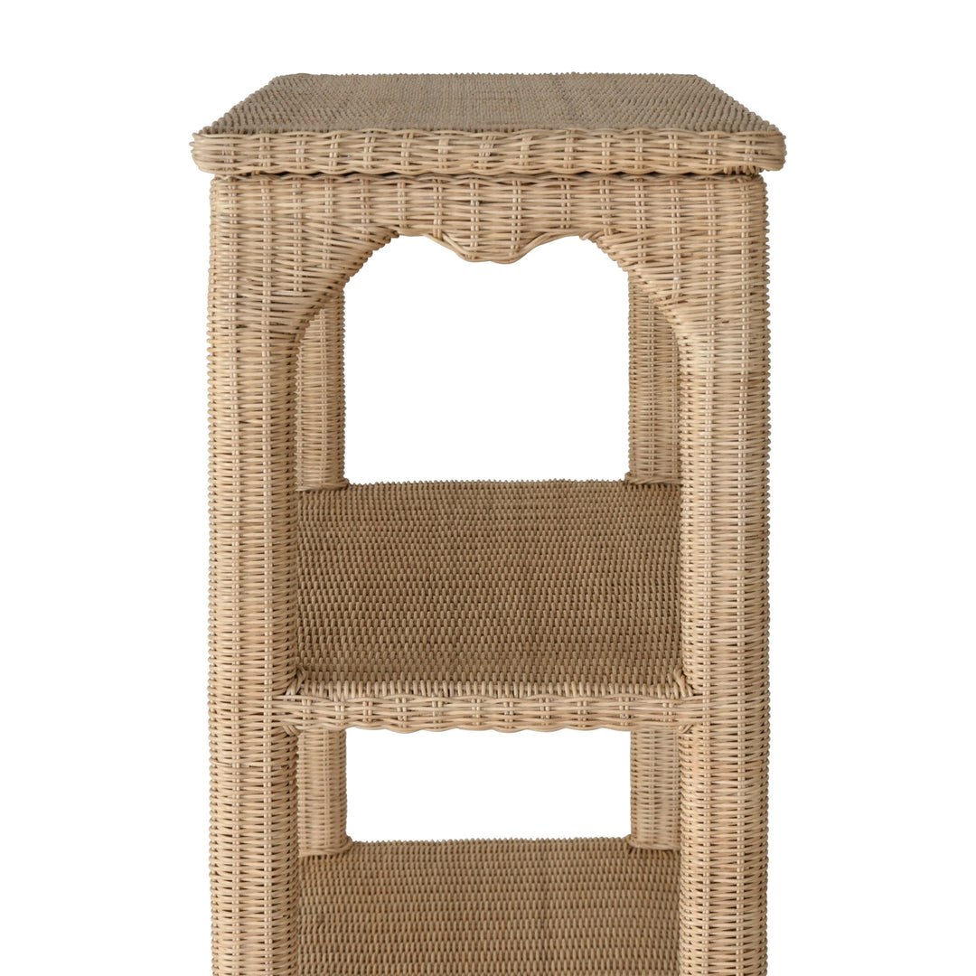 Ming Style Etagere In Woven Rattan - CAVALIER