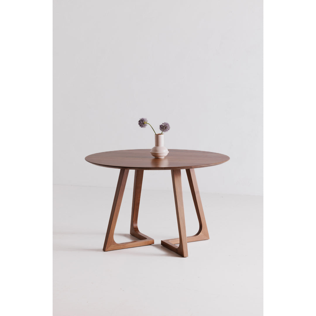 Moe's Home Collection - Godenza Dining Table Round Walnut - CB-1003-03-0 | American Home Furniture