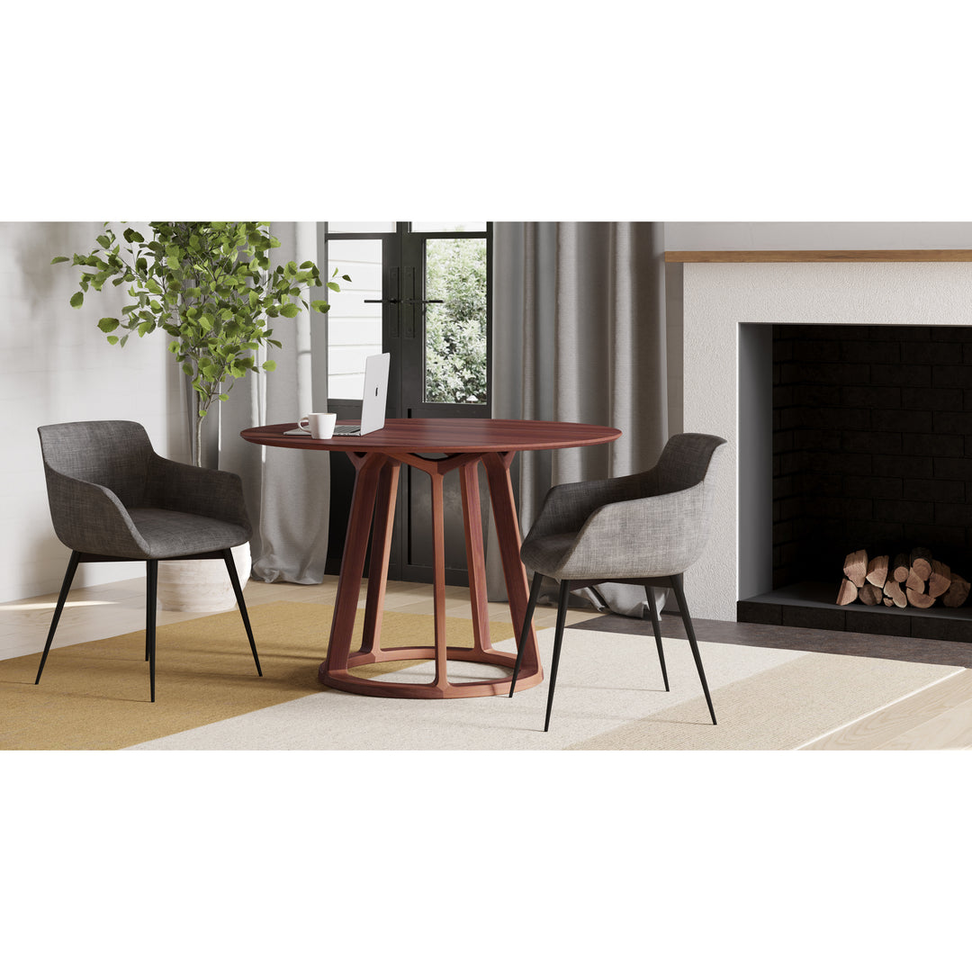 Moe's Home Collection - Aldo Round Dining Table Walnut - CB-1027-03-0 | American Home Furniture