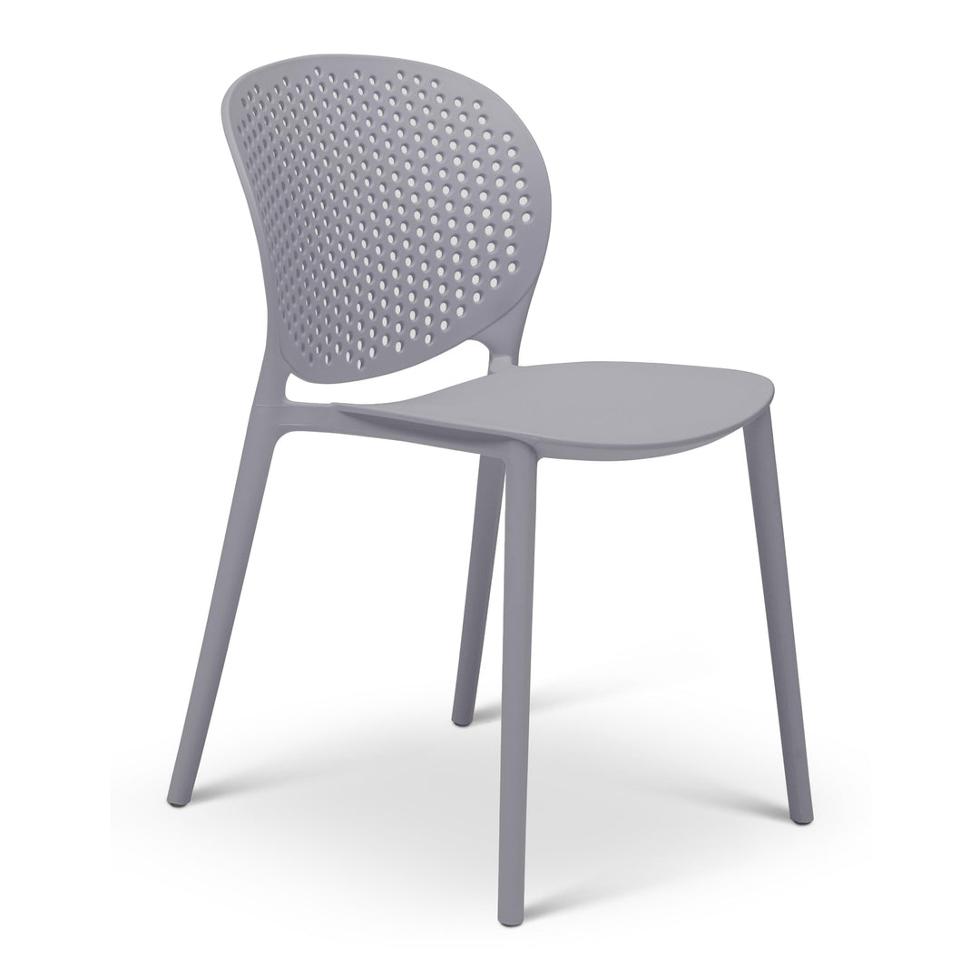 Bailey Stacking Dining Chair (Set of 4) - Light Grey
