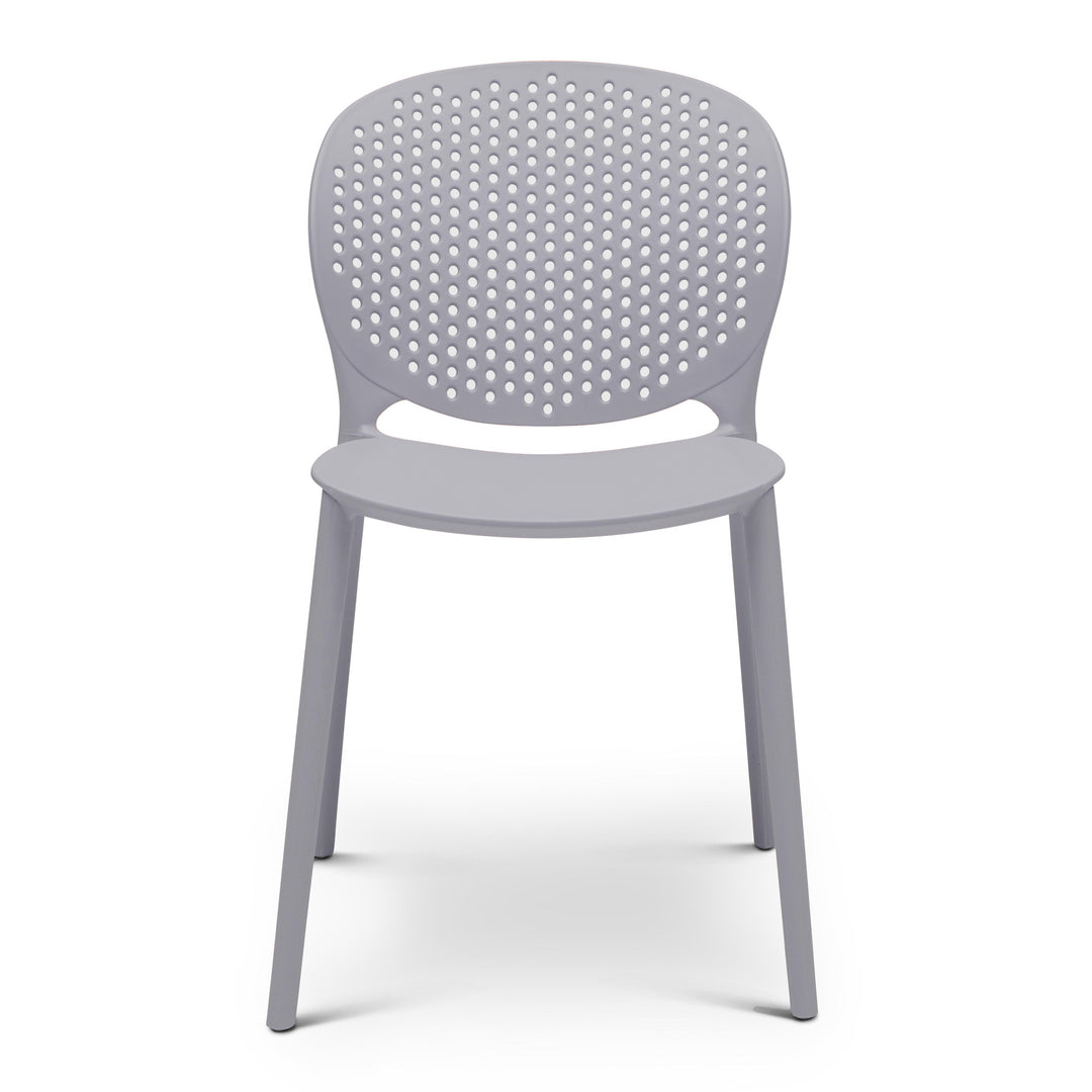 Bailey Stacking Dining Chair (Set of 4) - Light Grey