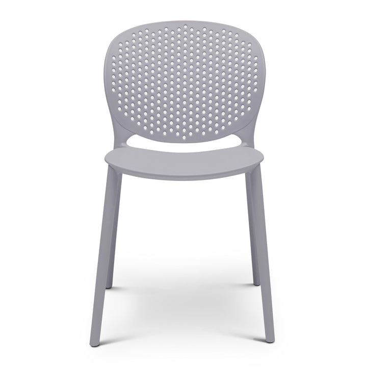 Bailey Stacking Dining Chair (Set of 4) - Light Grey