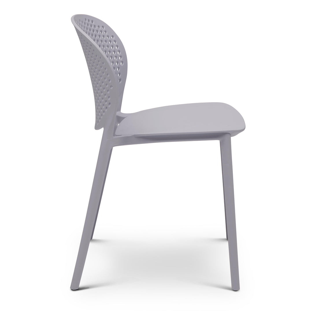 Bailey Stacking Dining Chair (Set of 4) - Light Grey
