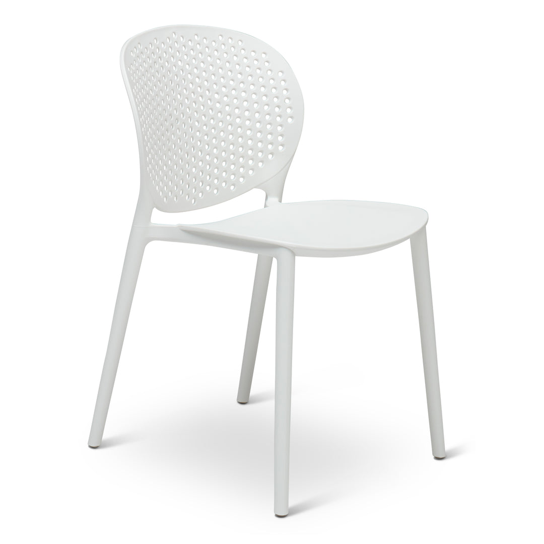 Bailey Stacking Dining Chair (Set of 4) - White