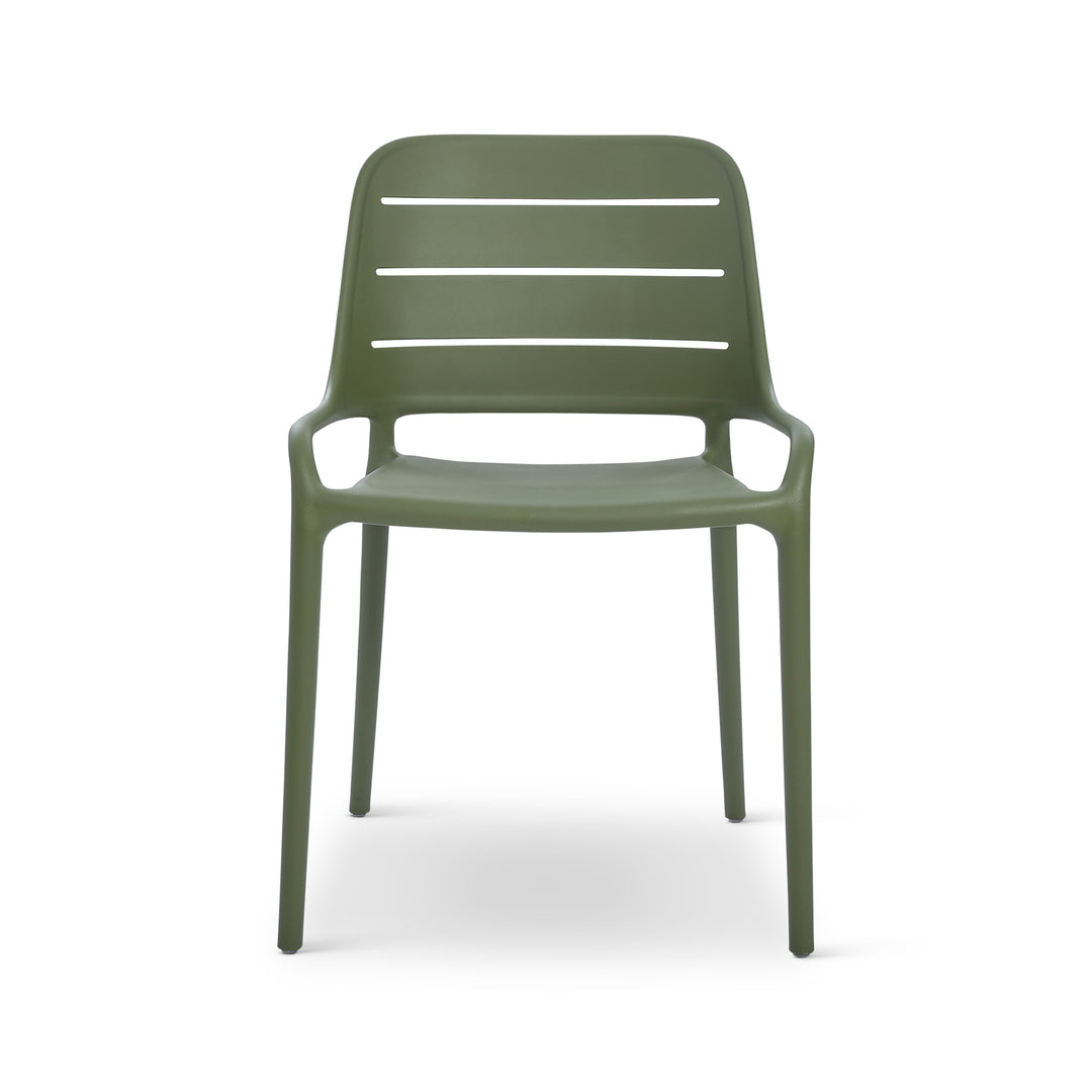 Jasper Stacking Dining Chair (Set of 4) - Army Green