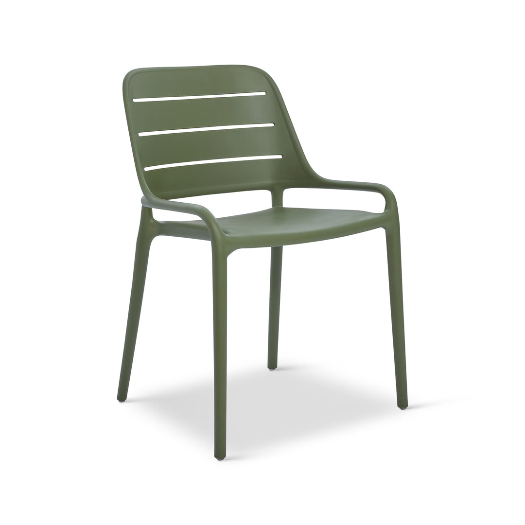 Jasper Stacking Dining Chair (Set of 4) - Army Green
