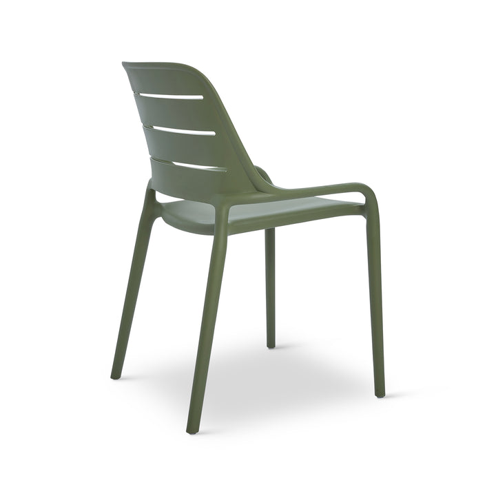 Jasper Stacking Dining Chair (Set of 4) - Army Green