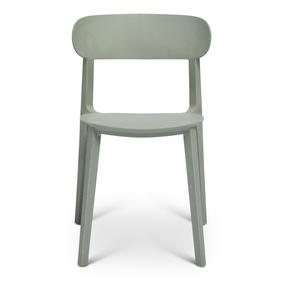 Spencer Stacking Dining Chair (Set of 4) - Moss Grey