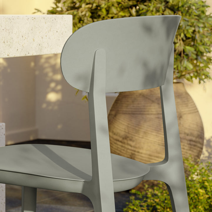 Spencer Stacking Dining Chair (Set of 4) - Moss Grey lifestyle
