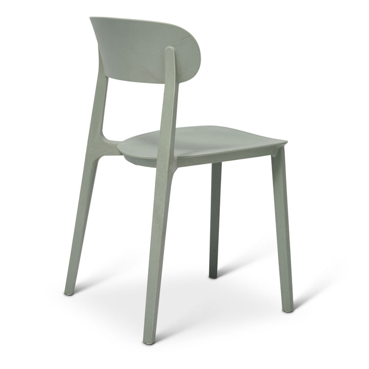 Spencer Stacking Dining Chair (Set of 4) - Moss Grey