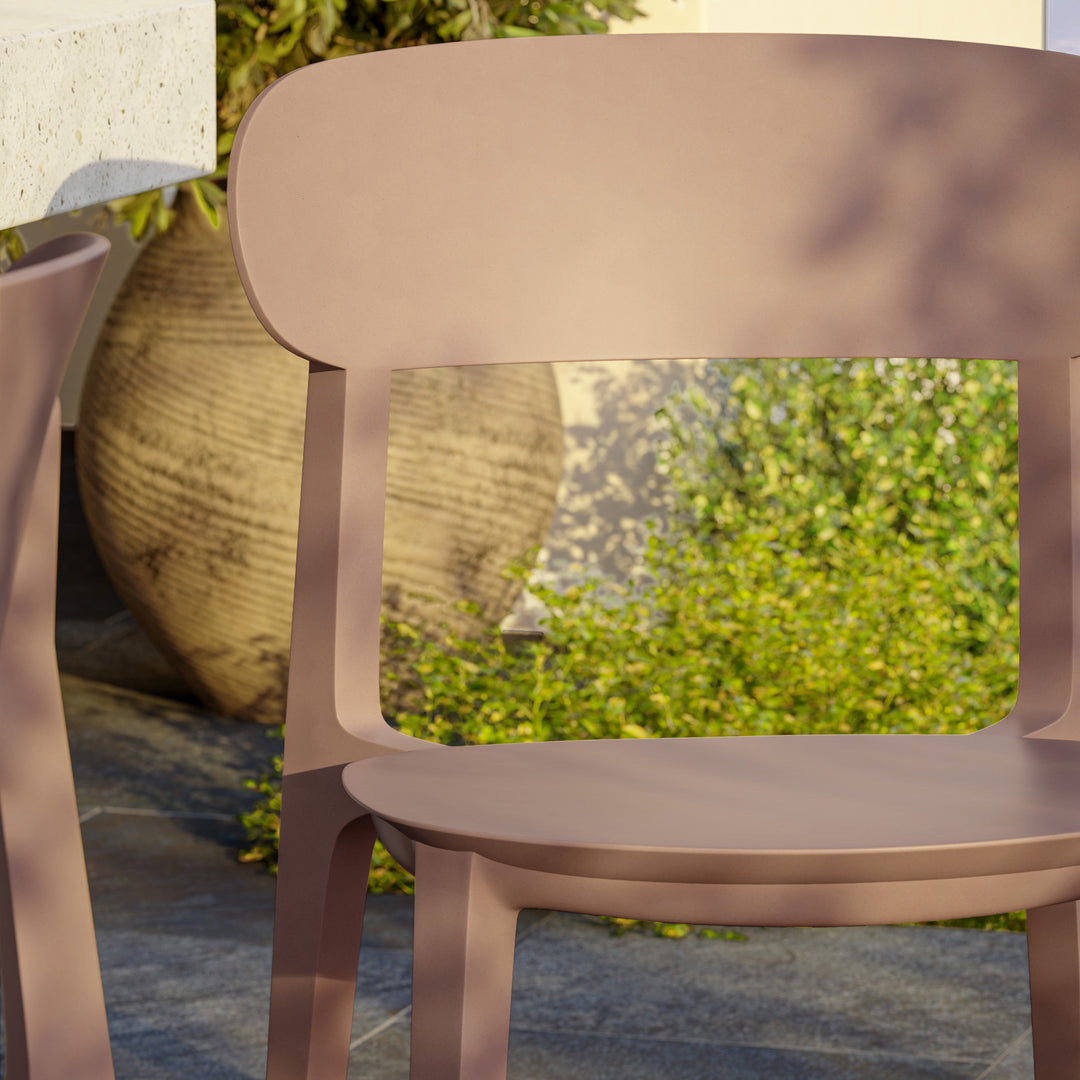 Spencer Stacking Dining Chair (Set of 4) - Dusty Rose