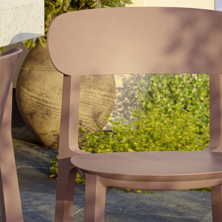 Spencer Stacking Dining Chair (Set of 4) - Dusty Rose lifestyle