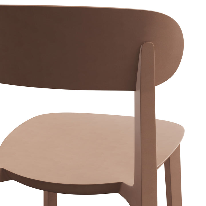 Spencer Stacking Dining Chair (Set of 4) - Dusty Rose