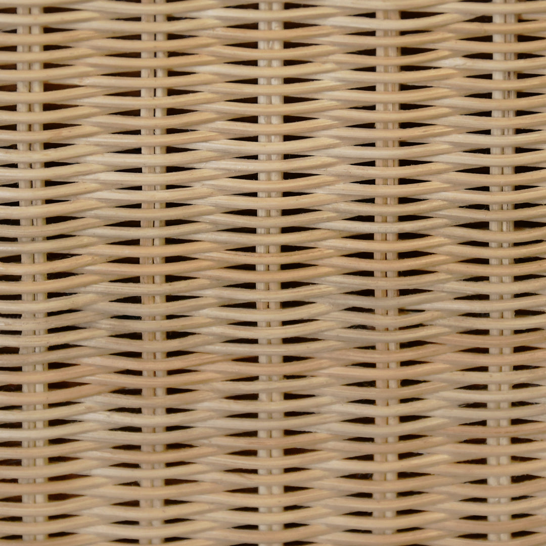 Four Drawer Chest In Woven Rattan With Satin Brass Pulls - CELINE