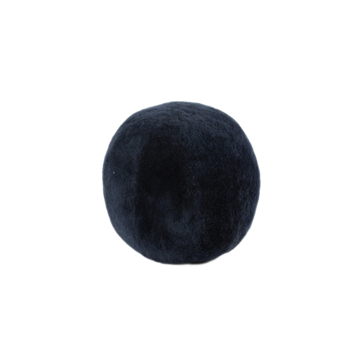 Short Wool Sheepskin Ball Cushion - AmericanHomeFurniture