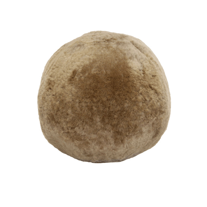 Short Wool Sheepskin Ball Cushion - AmericanHomeFurniture